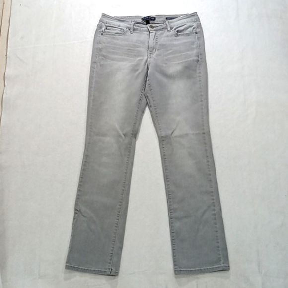 Code Bleu jeans women's size 10 gray Maya straight distress / - Picture 1 of 12